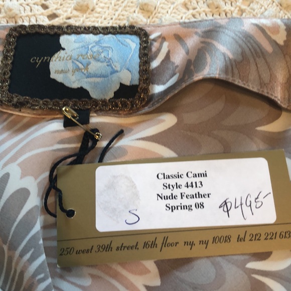 Cynthia Rose silk camisole - NWT - Picture 4 of 7